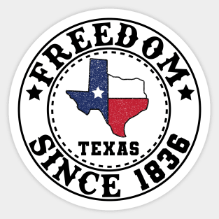 Texas Independence Day - 1836 Sticker